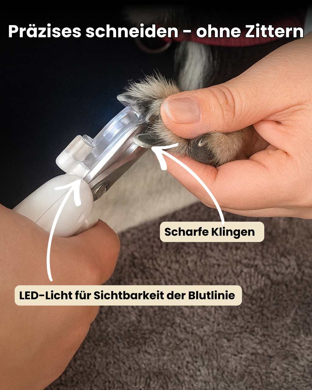 NeoTrim Pro | 2-in-1 LED-Krallenschneider