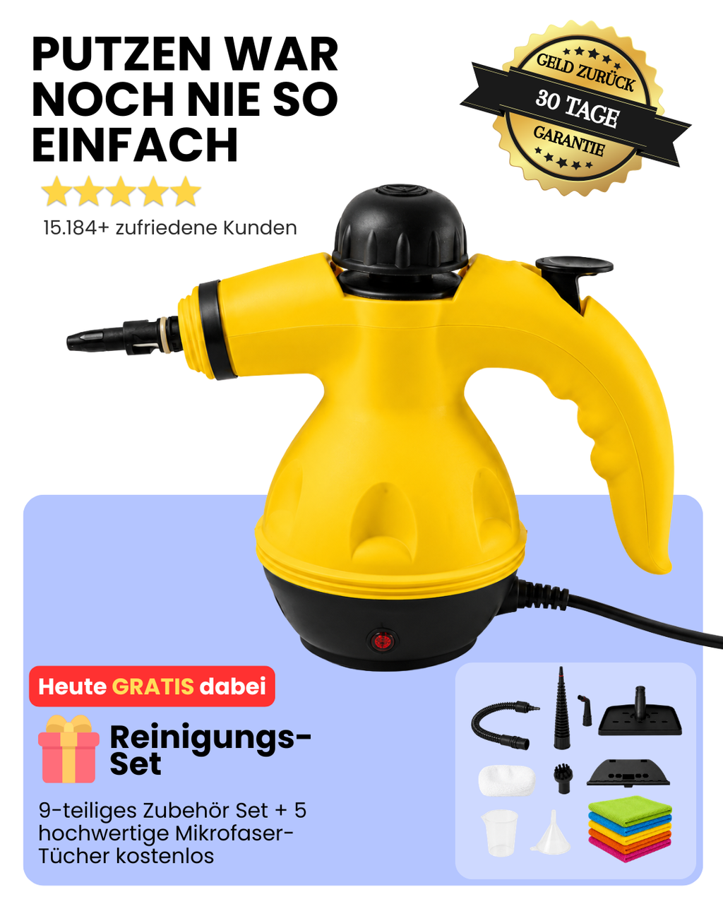 TurboDampf Pro | Handdampfreiniger